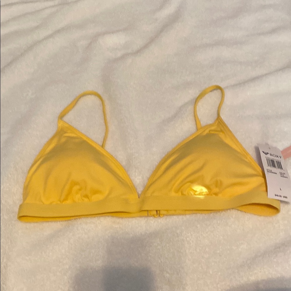 Roxy Sunny Yellow Bikini Top